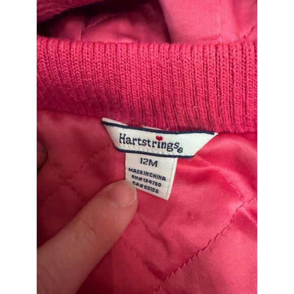 Hartstrings Baby Girls Woven Pea Coat Duffle Coat Toggle Closure Pink 12 Months - Picture 5 of 9